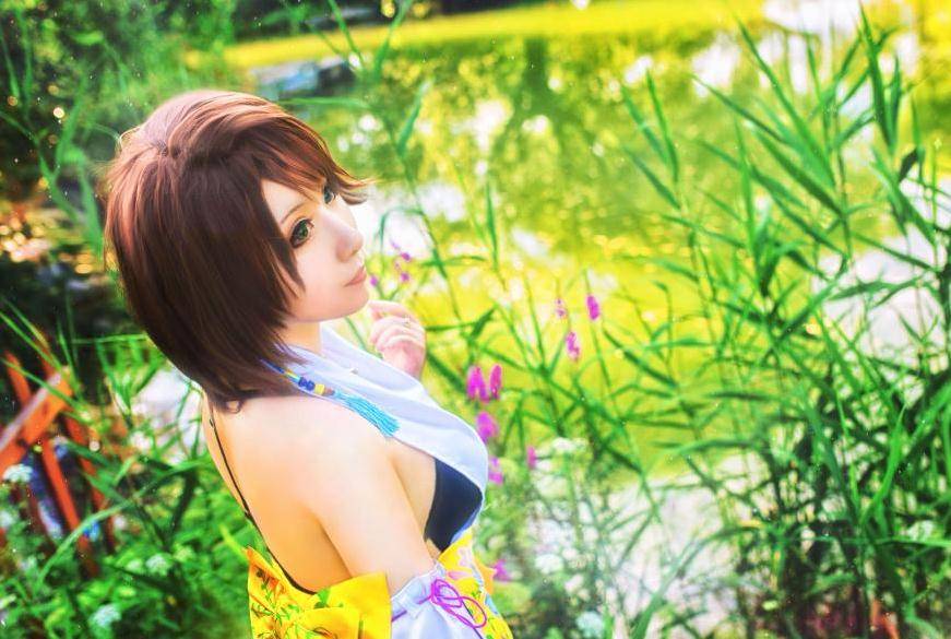 Cosplay福利/神还原最终幻想萌妹尤娜唯美cosplay美女写真