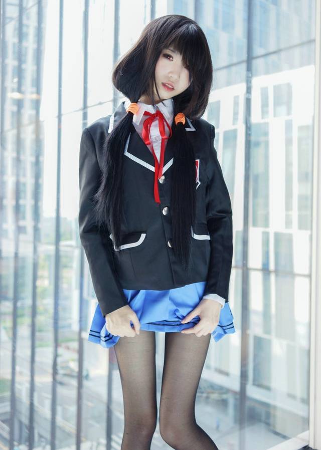 Cosplay福利/性感MM时崎狂三制服黑丝腿控福利cosplay美图