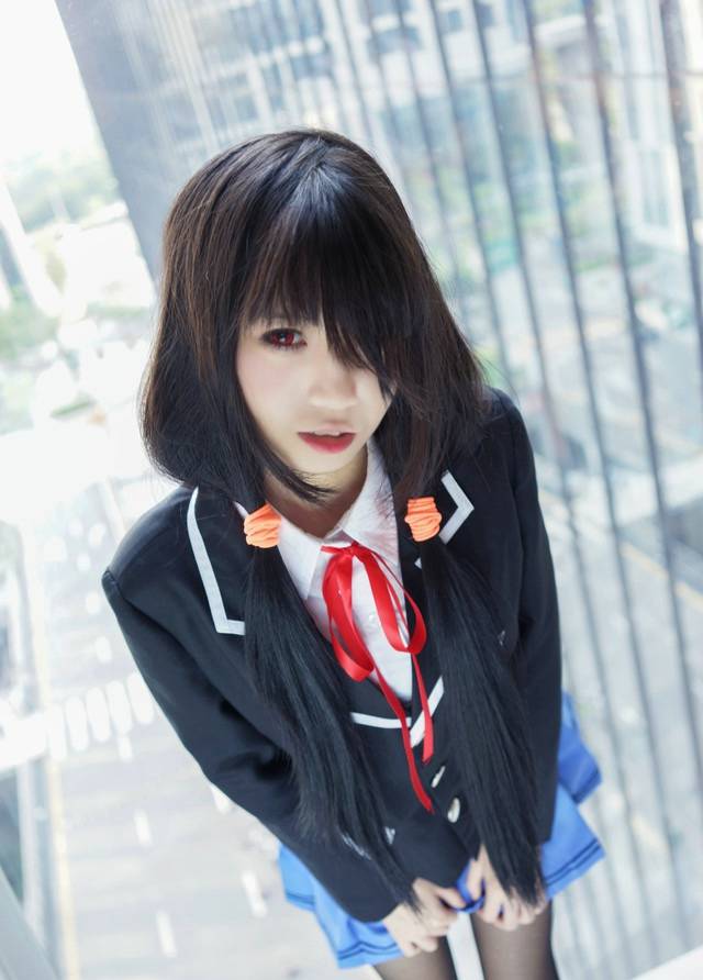 Cosplay福利/性感MM时崎狂三制服黑丝腿控福利cosplay美图