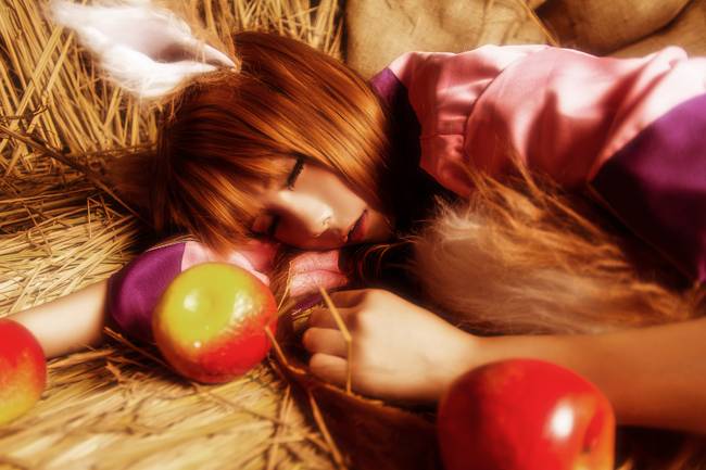 Cosplay福利/元气美少女cosplay狼与香辛料赫萝美女图片