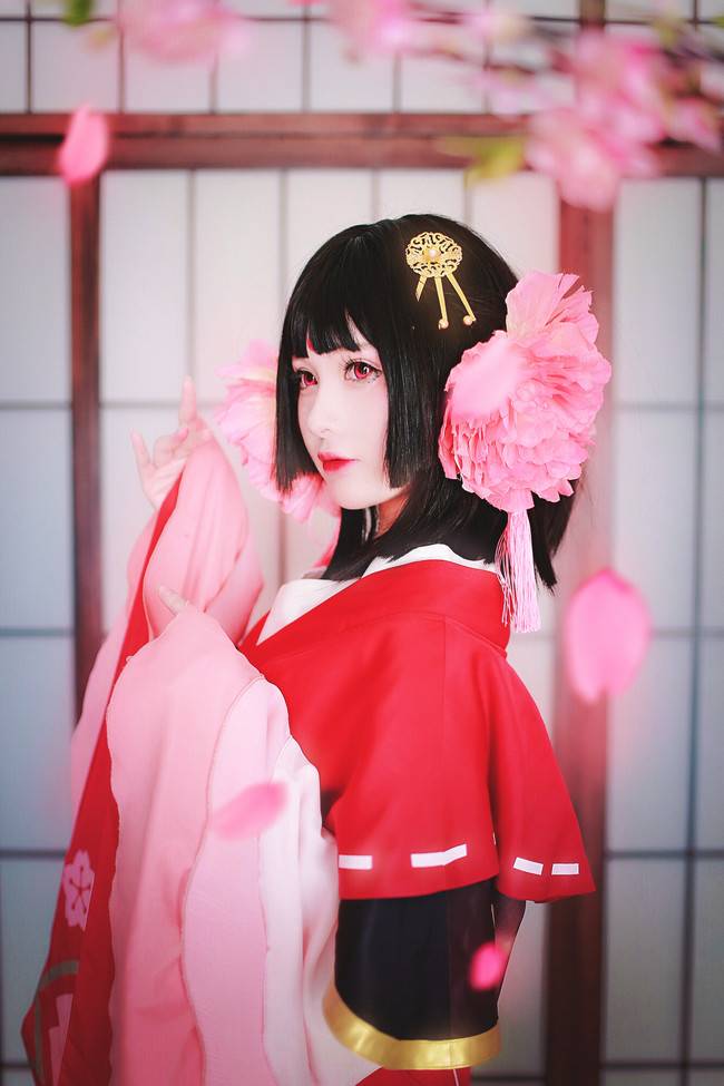 Cosplay福利/阴阳师cosplay樱花妖和服美女图片赏析