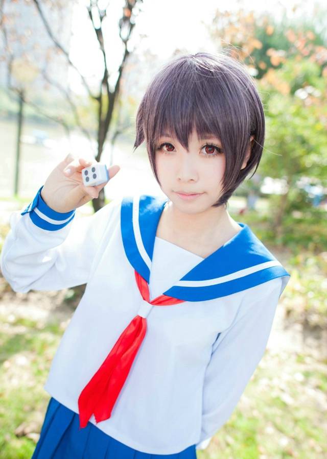 Cosplay福利/麻将少女萝莉水手服白丝袜唯美cos图片