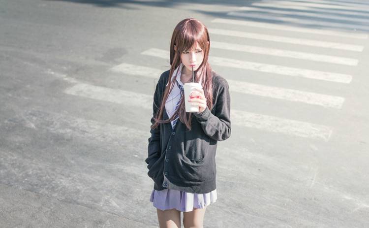 Cosplay福利/偶像大师灰姑娘女孩涉谷凛制服黑丝袜cos图片