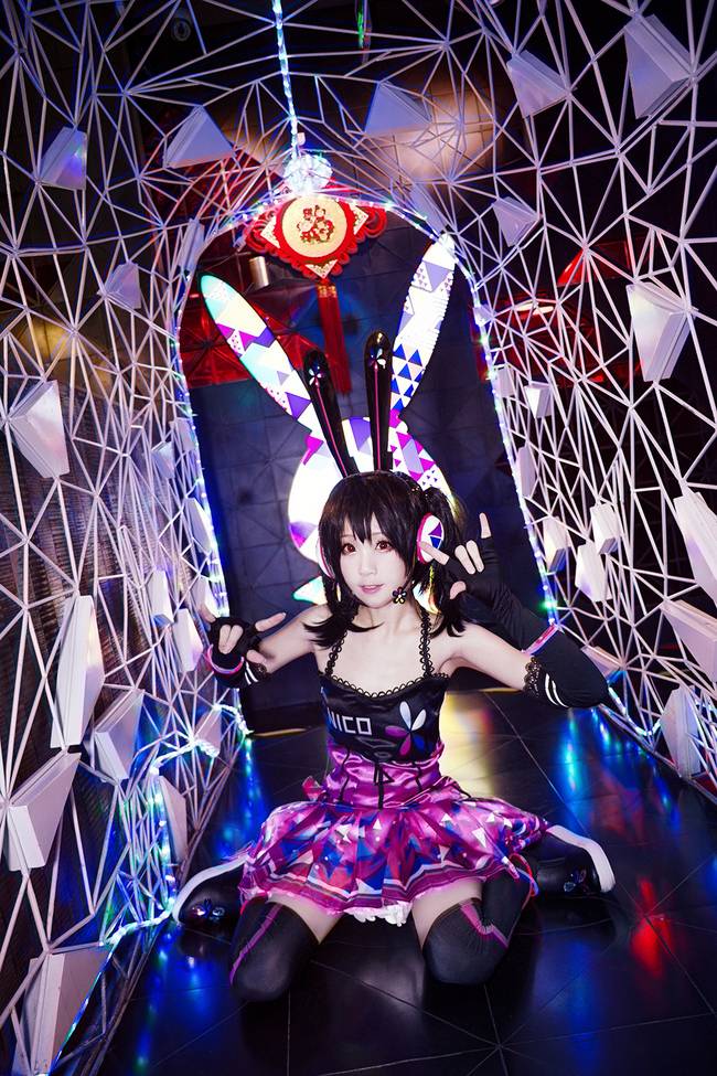 Cosplay福利/清纯萝莉电玩少女cosplay矢泽妮可美图