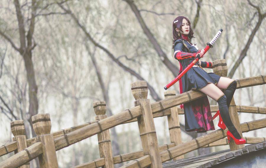 Cosplay福利/动漫刀剑乱舞加州清光cos美女图片