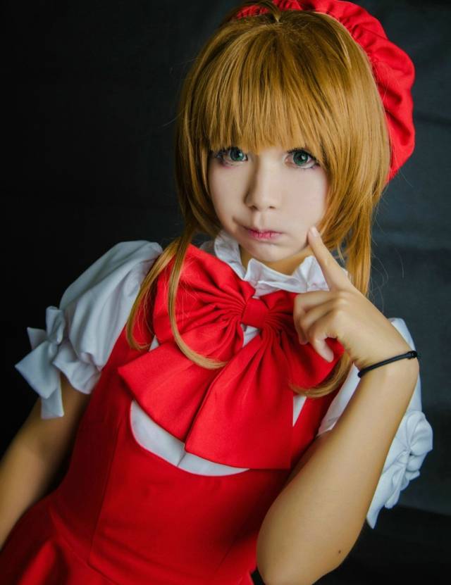 Cosplay福利/童颜萝莉沫茉魔卡少女小樱cos正片美图