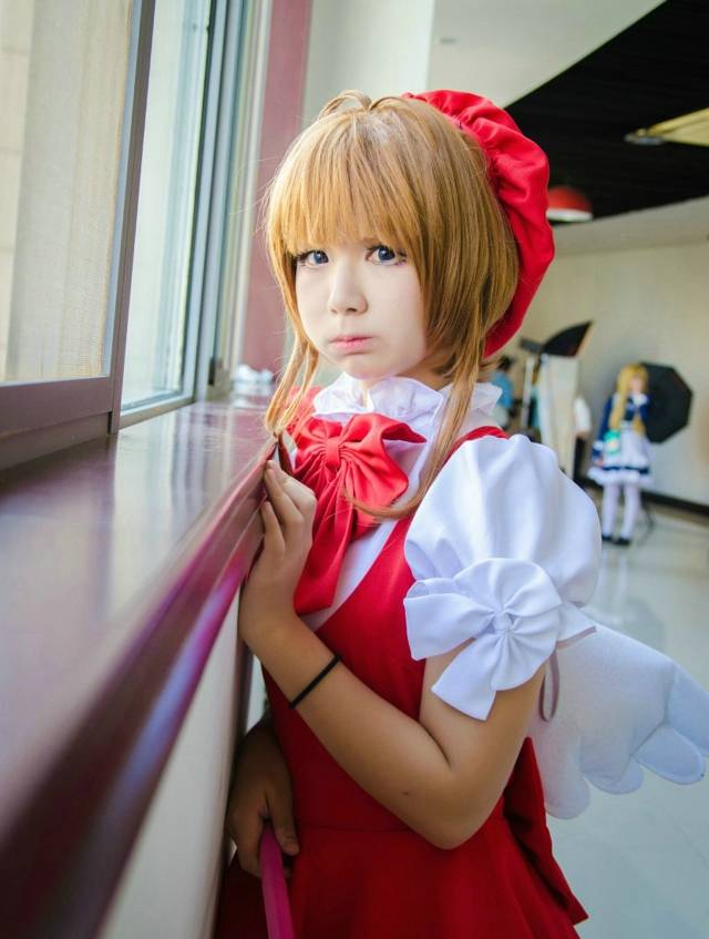 Cosplay福利/童颜萝莉沫茉魔卡少女小樱cos正片美图