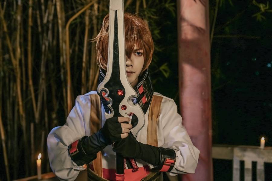 Cosplay福利/帅气小鲜肉王者荣耀cosplay李白图片