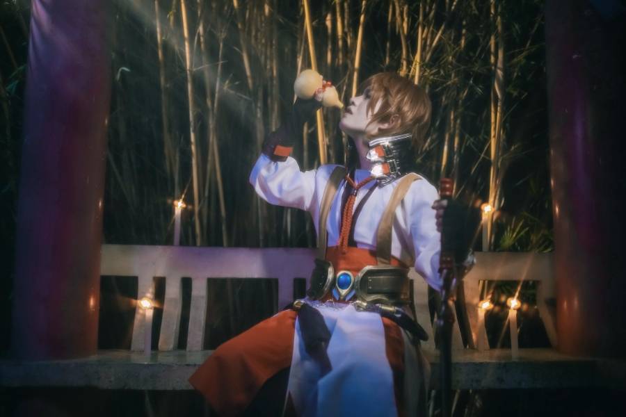 Cosplay福利/帅气小鲜肉王者荣耀cosplay李白图片