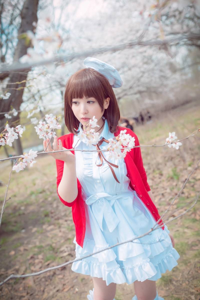 Cosplay福利/路人女主的养成方法加藤惠樱花系列唯美cosplay图片