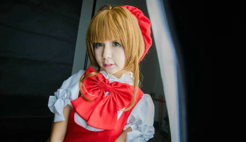 Cosplay福利/童颜萝莉沫茉魔卡少女小樱cos正片美图