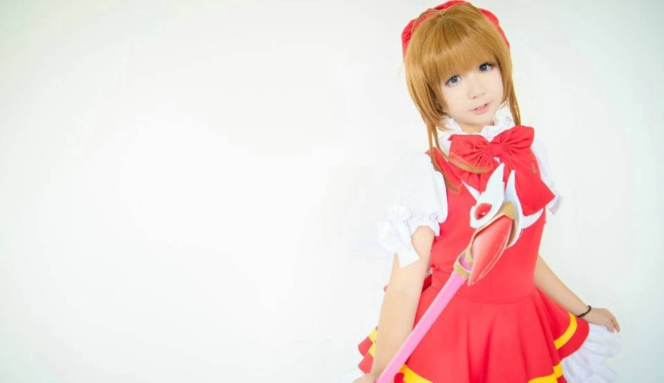 Cosplay福利/童颜萝莉沫茉魔卡少女小樱cos正片美图