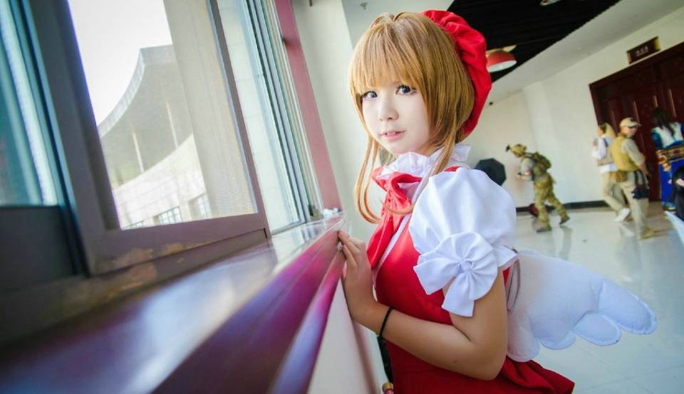 Cosplay福利/童颜萝莉沫茉魔卡少女小樱cos正片美图