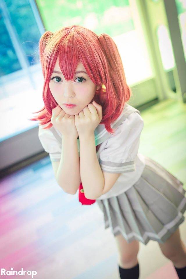 Cosplay福利/LoveLive!黑泽露比校服萝莉cosplay场照