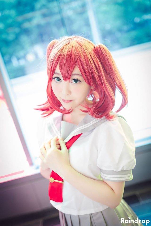 Cosplay福利/LoveLive!黑泽露比校服萝莉cosplay场照