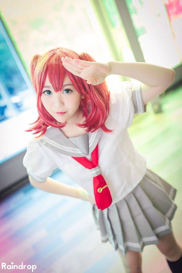 Cosplay福利/LoveLive!黑泽露比校服萝莉cosplay场照