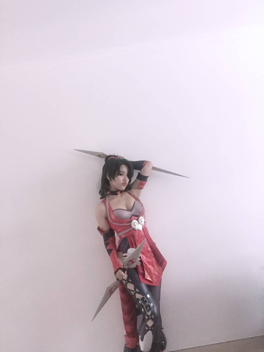 Cosplay福利/美女试妆王者女英雄Cosplay泳装荆轲图片