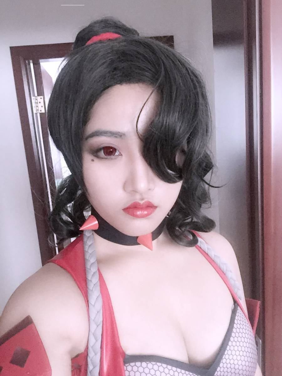 Cosplay福利/美女试妆王者女英雄Cosplay泳装荆轲图片
