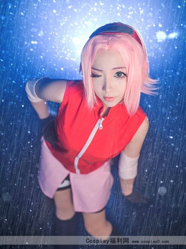 Cosplay福利/萌萌哒美少女火影忍者cosplay春野樱美图