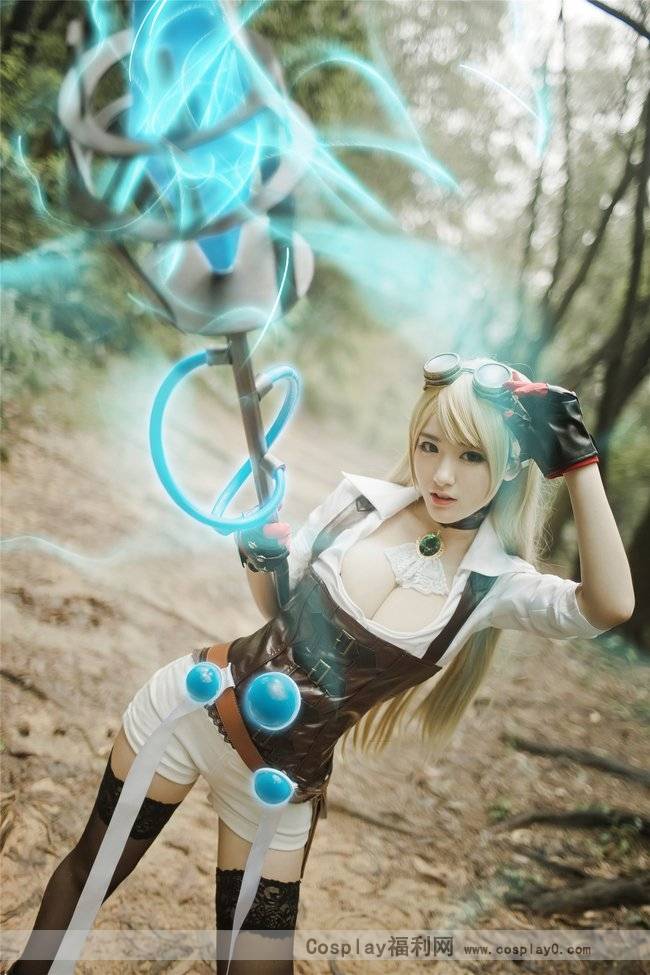 Cosplay福利/黑丝美女英雄联盟cosplay风暴之怒迦娜高清图片