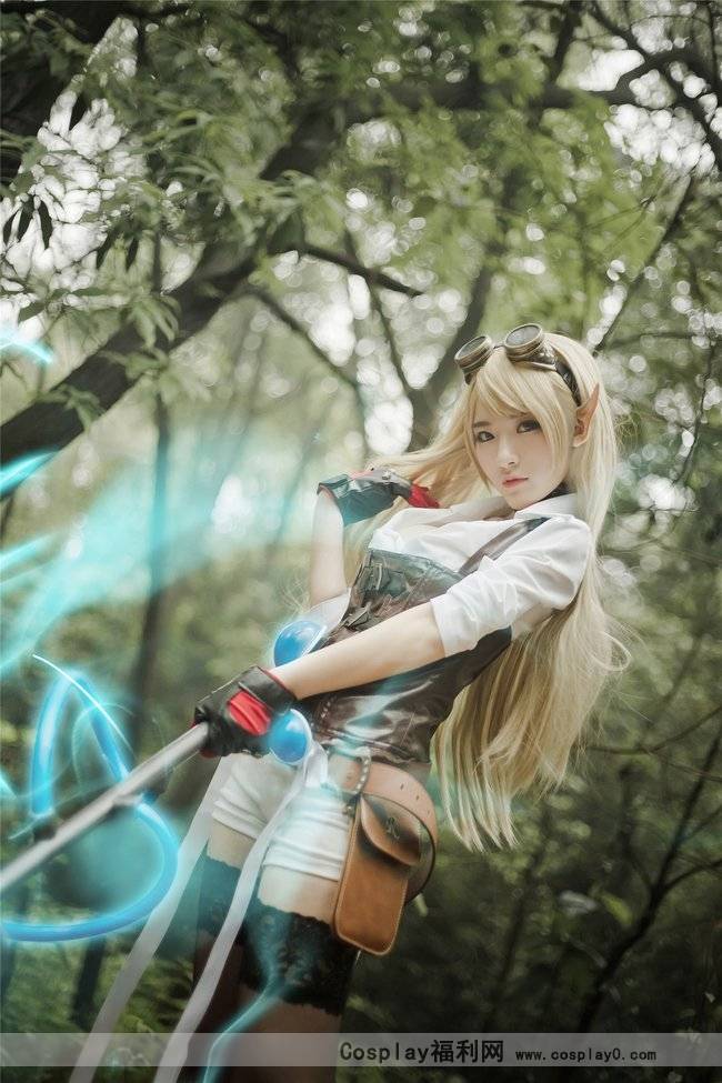Cosplay福利/黑丝美女英雄联盟cosplay风暴之怒迦娜高清图片
