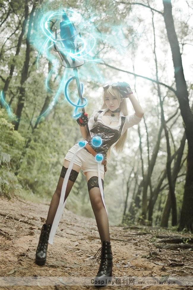Cosplay福利/黑丝美女英雄联盟cosplay风暴之怒迦娜高清图片