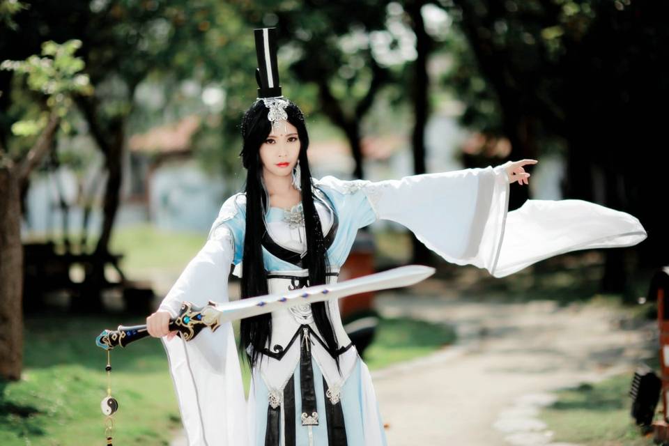 Cosplay福利/剑网3御姐纯阳成女同人古风唯美Cos图片