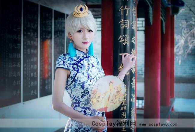 Cosplay福利/《冰雪奇缘》美女艾莎旗袍唯美Cos美图