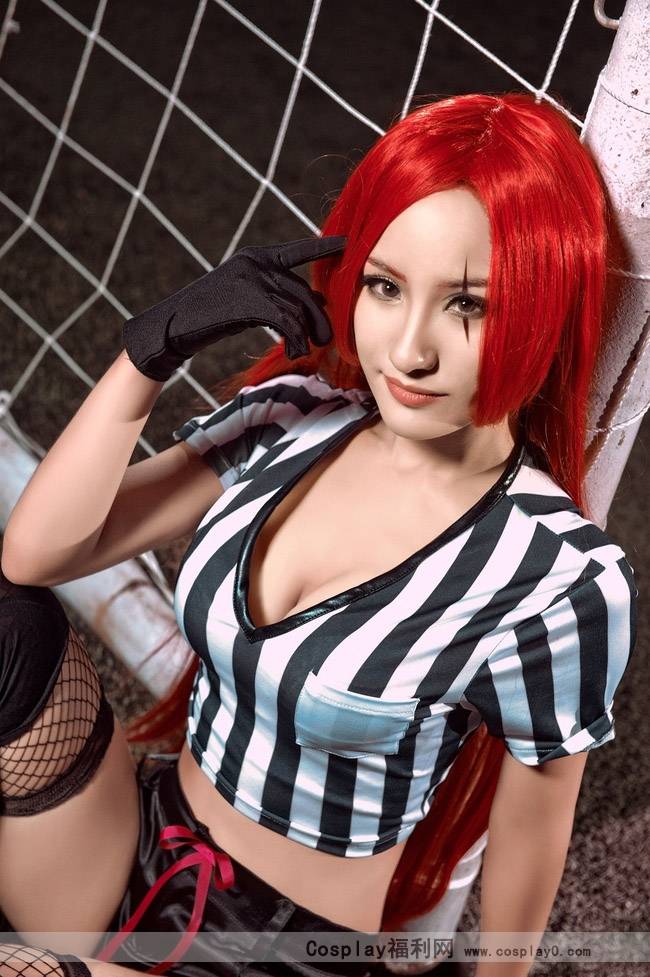 Cosplay福利/巨乳美女英雄联盟不祥之刃卡特cosplay美图