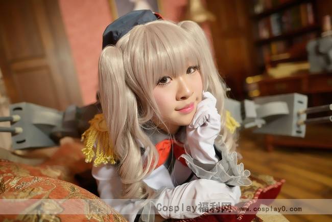 Cosplay福利/《舰队Collection》舰娘鹿岛制服丝袜Cos美女图片