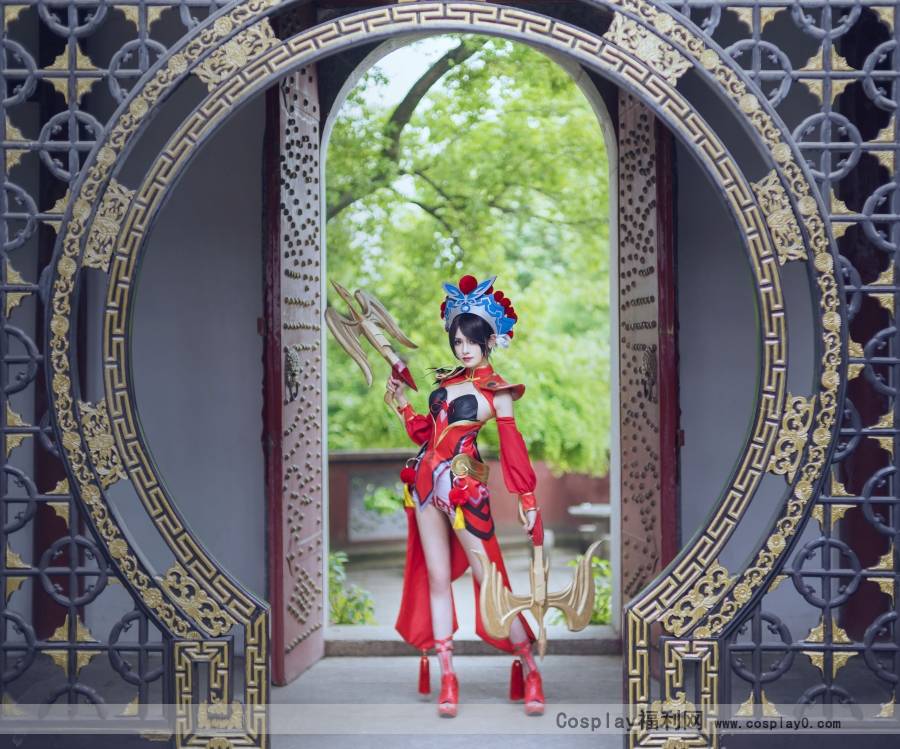 Cosplay福利/美腿御姐古风王者荣耀cosplay虞姬霸王别姬美图