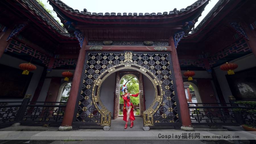 Cosplay福利/美腿御姐古风王者荣耀cosplay虞姬霸王别姬美图