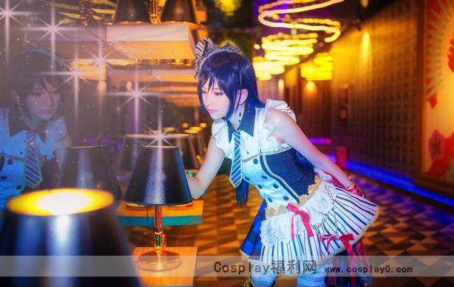Cosplay福利/Lovelive!园田海未打歌服觉醒Cos萝莉美图