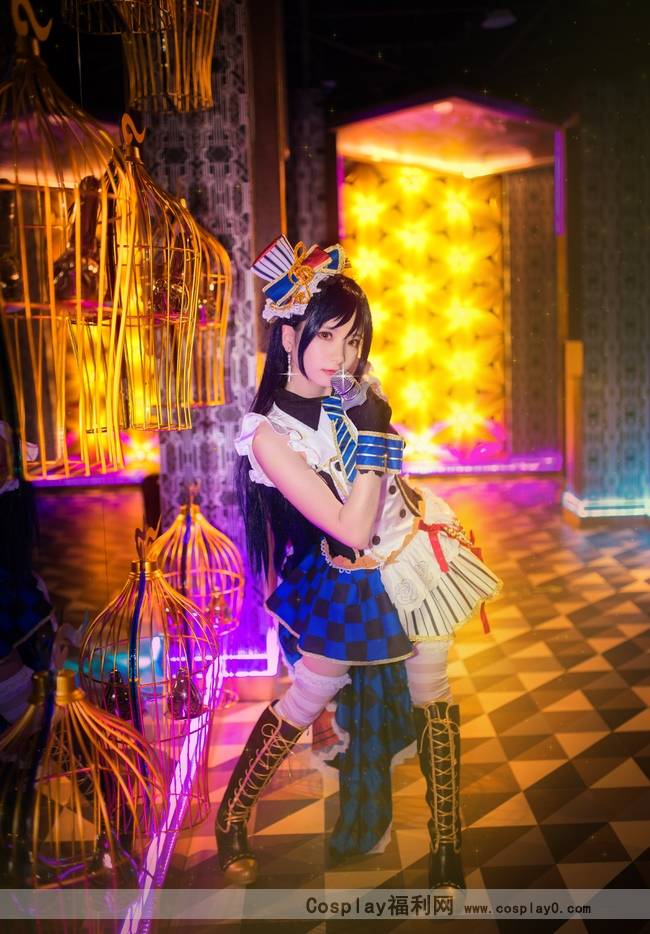 Cosplay福利/Lovelive!园田海未打歌服觉醒Cos萝莉美图