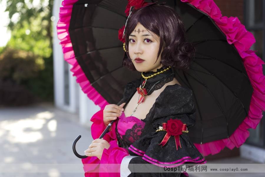 Cosplay福利/二次元美女王者荣耀哥特玫瑰露娜cosplay正片