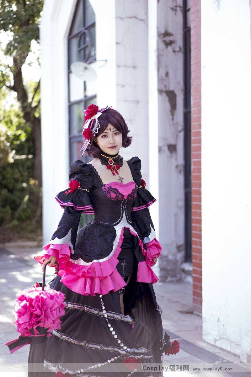 Cosplay福利/二次元美女王者荣耀哥特玫瑰露娜cosplay正片