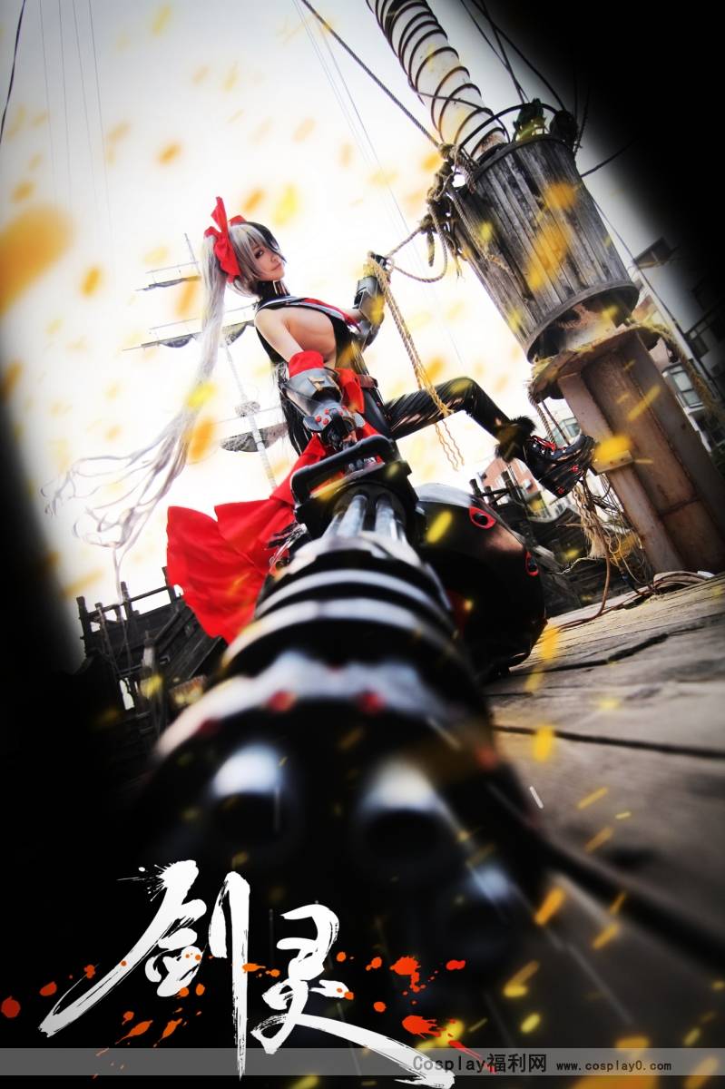 Cosplay福利/啾小妍SAMA腾讯网游剑灵性感火炮兰cosplay美图