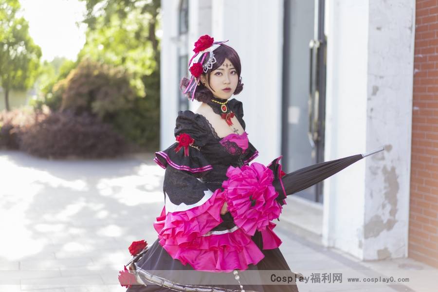 Cosplay福利/二次元美女王者荣耀哥特玫瑰露娜cosplay正片