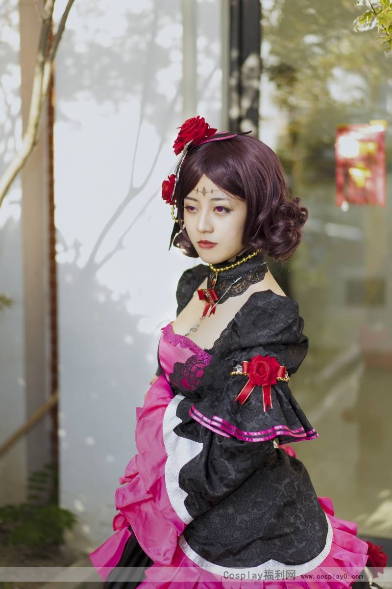 Cosplay福利/二次元美女王者荣耀哥特玫瑰露娜cosplay正片