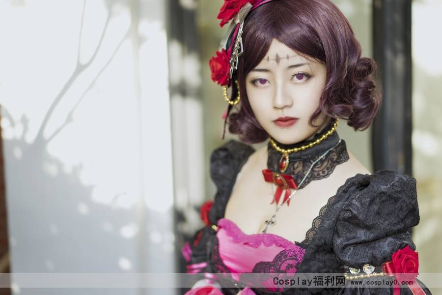 Cosplay福利/二次元美女王者荣耀哥特玫瑰露娜cosplay正片