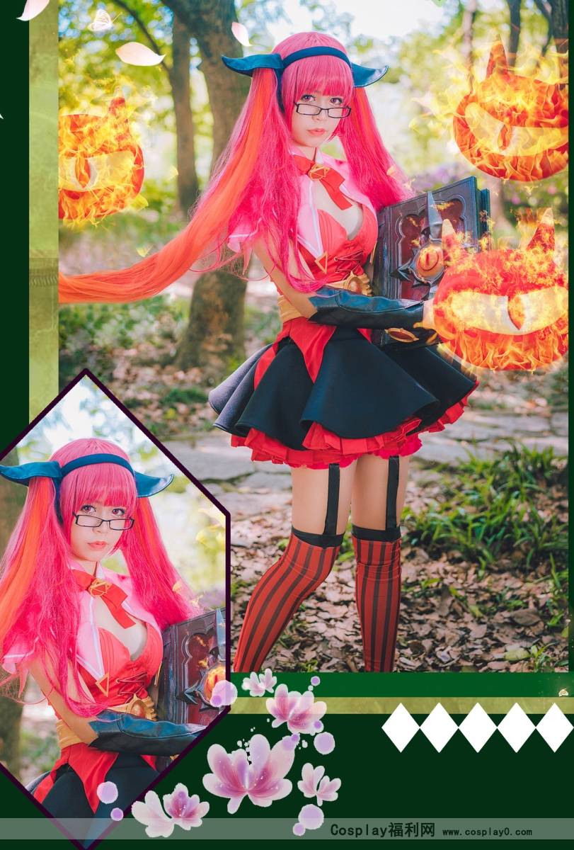 Cosplay福利/元气少女王者荣耀cosplay安琪拉小乔正片