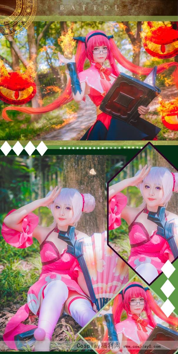 Cosplay福利/元气少女王者荣耀cosplay安琪拉小乔正片