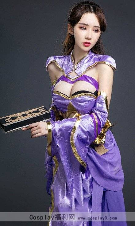 Cosplay福利/爆乳御姐女神王者女英雄Cosplay泳装紫霞仙子露娜