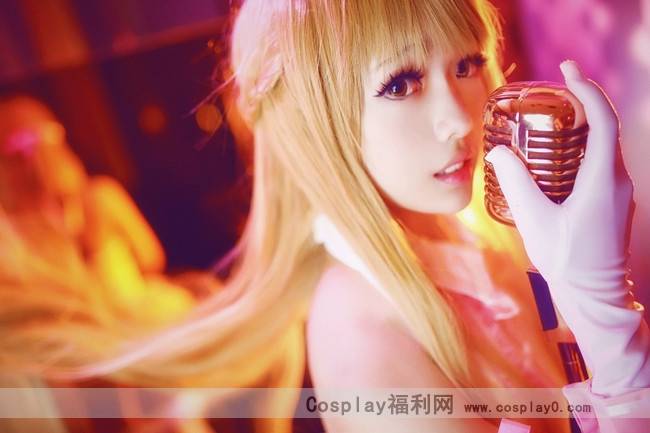 Cosplay福利/《刀剑神域》亚丝娜歌姬白丝美腿cos美女图片