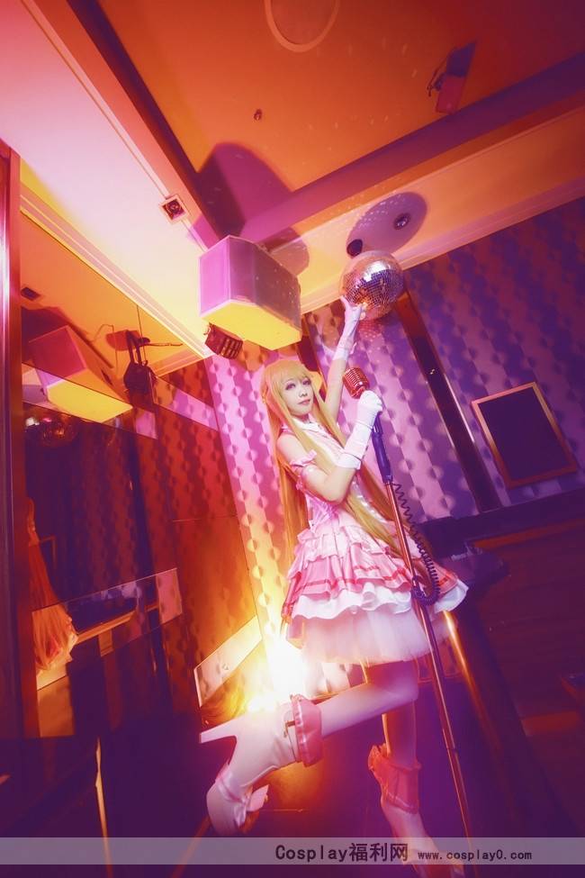 Cosplay福利/《刀剑神域》亚丝娜歌姬白丝美腿cos美女图片