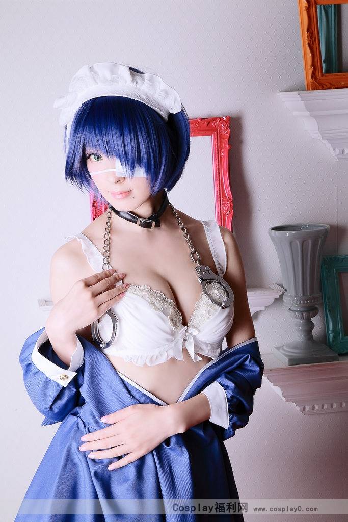 Cosplay福利/一骑当千吕蒙子明真空女仆装白丝美腿cosplay里番