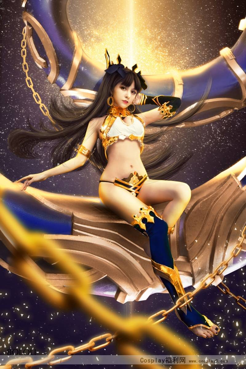 Cosplay福利/夏美酱动漫萌娘伊什塔尔(Fate)cosplay裸足福利
