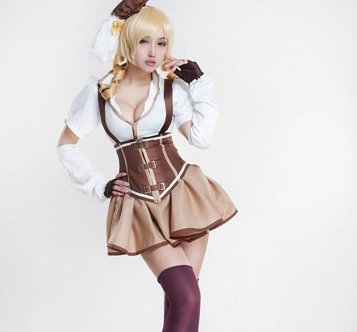 Cosplay福利/美女嫩模晴空物语cos福利 抓奶撩裙大尺度无下限