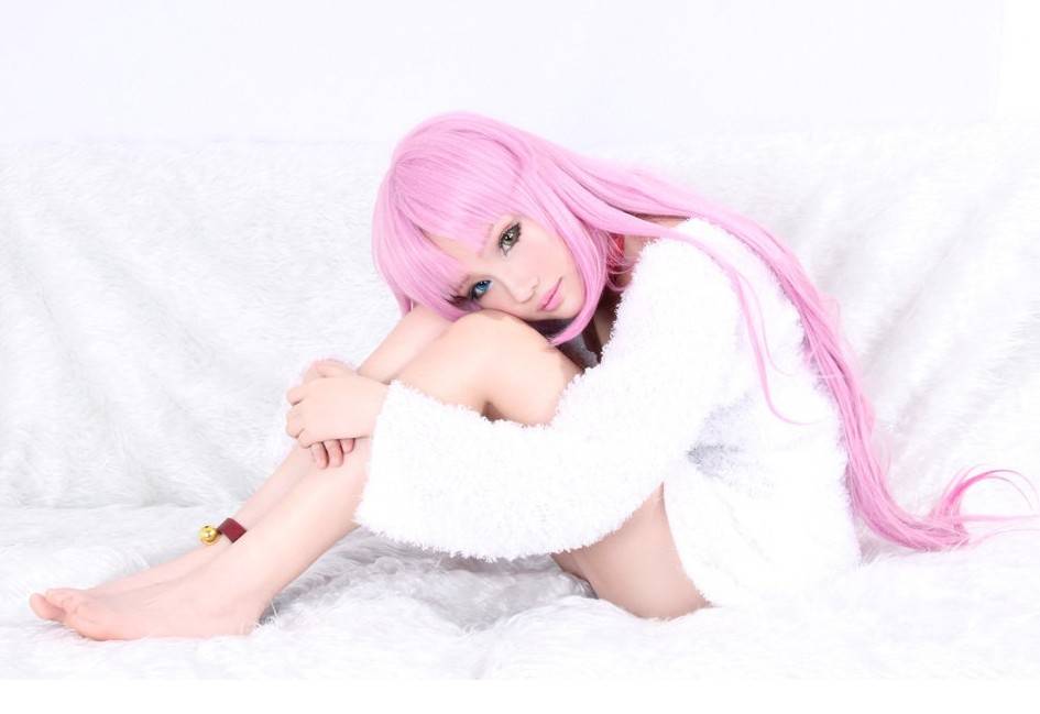 Cosplay福利/千叶未来K猫cosplay 粉色性感喵娘福利美图