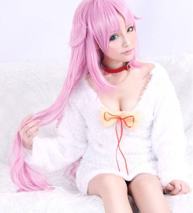 Cosplay福利/千叶未来K猫cosplay 粉色性感喵娘福利美图